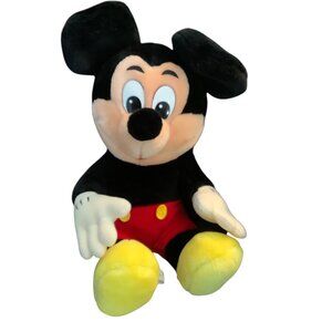 Vtg Disney Mickey Mouse Plush Toy 12” Disneyland Walt Disney World